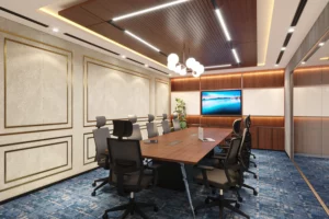 Office Textured Accent Walls Design