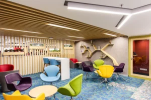 Colorful and Creative modern office interior design