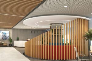 Hybrid Office Ceiling Design