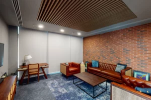 Retro modern office interior design