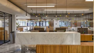 Rustic Office Receptions Designs 