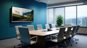 Modern conference room design 