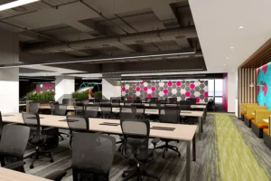 Commercial Geometric Patterns Wall Design 